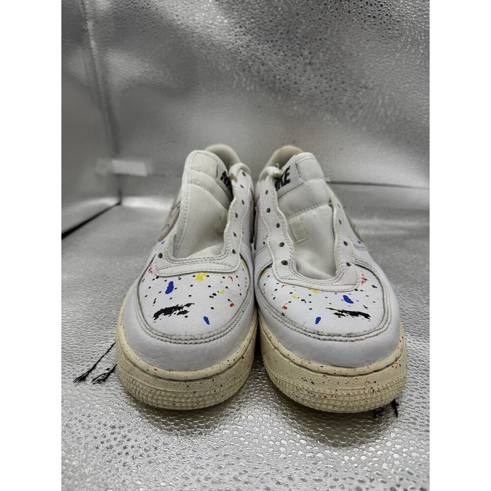 nike air force 1 lv 8 3 gs low paint splatter dj2598-100 size 7y No Laces #2 - Picture 7 of 9